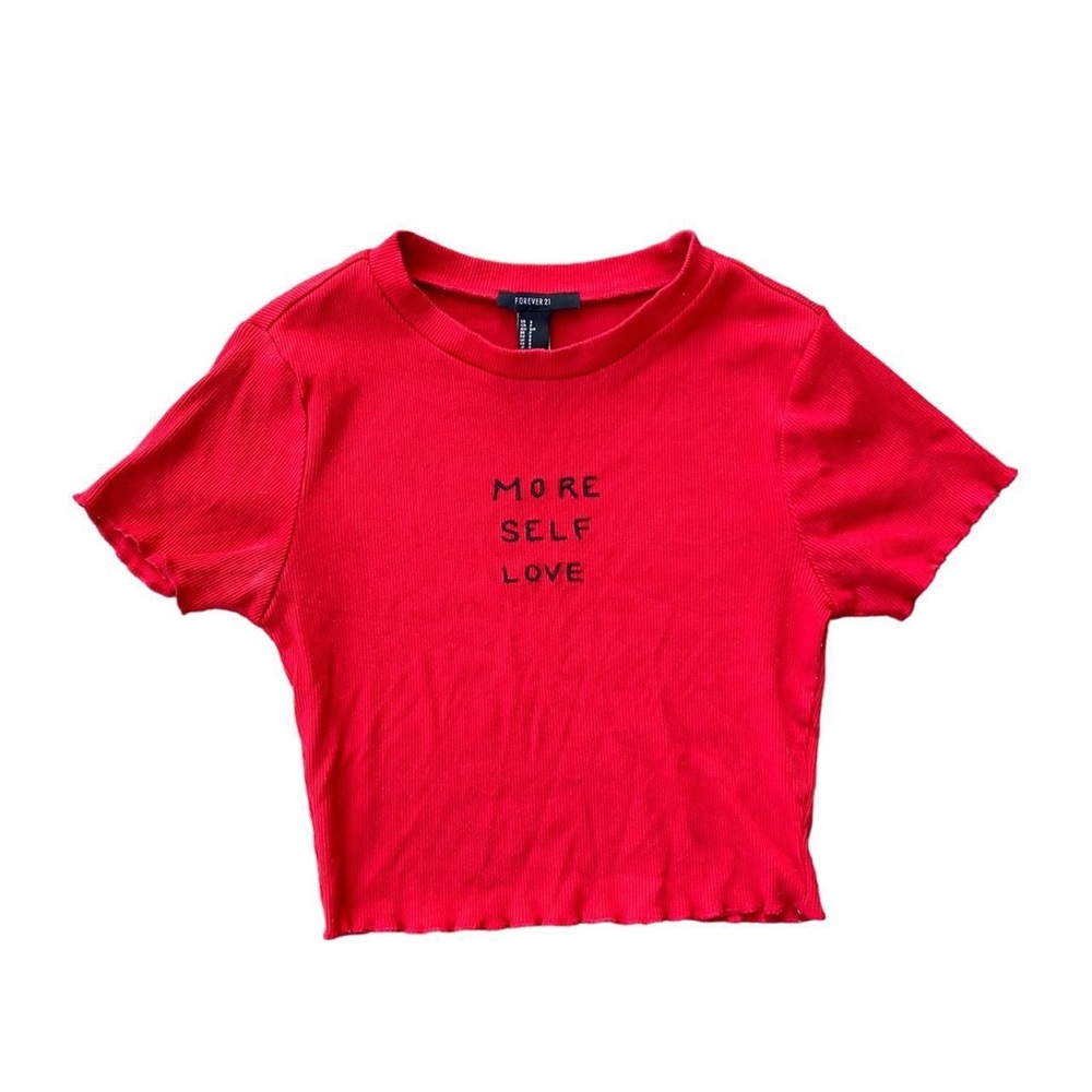 More Self Love Croptop